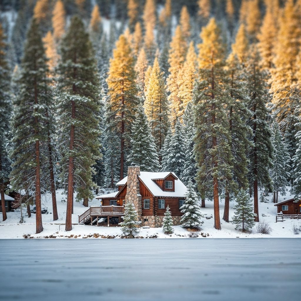 Lakefront Log Cabin